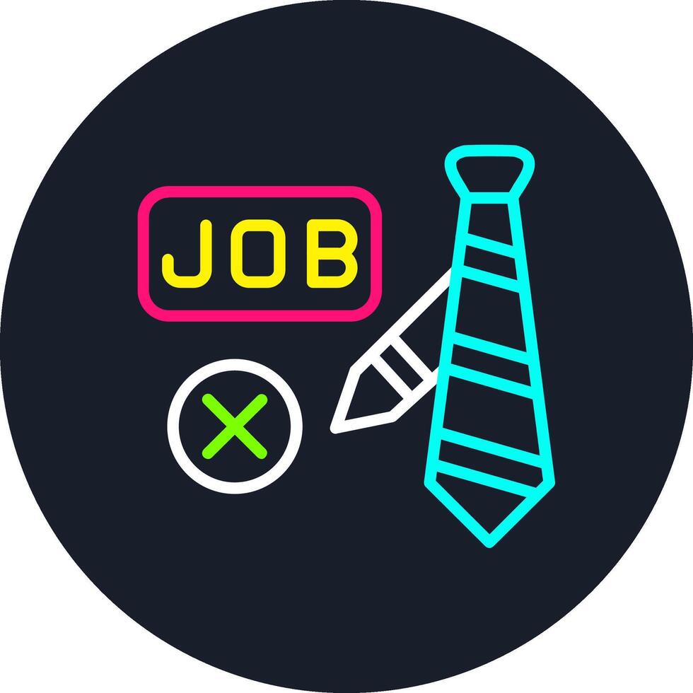 Job Line Multi Color Design vector
