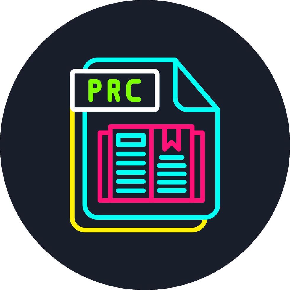 PRC Line Multi Color Design vector