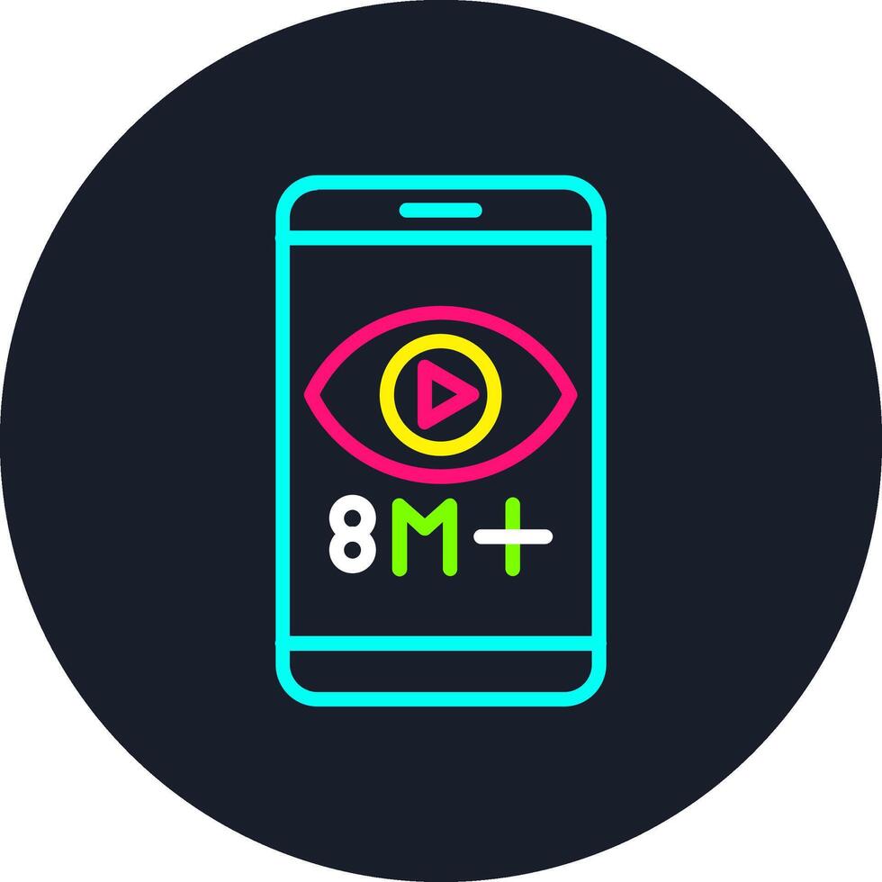 Views Line Multi Color Design vector