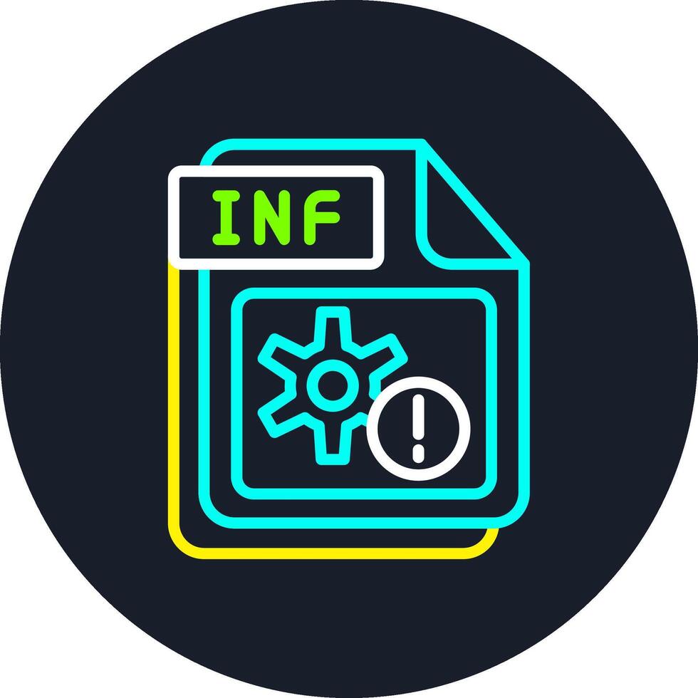 INF Line Multi Color Design vector