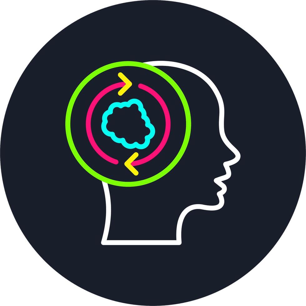 Psychological Line Multi Color Design vector