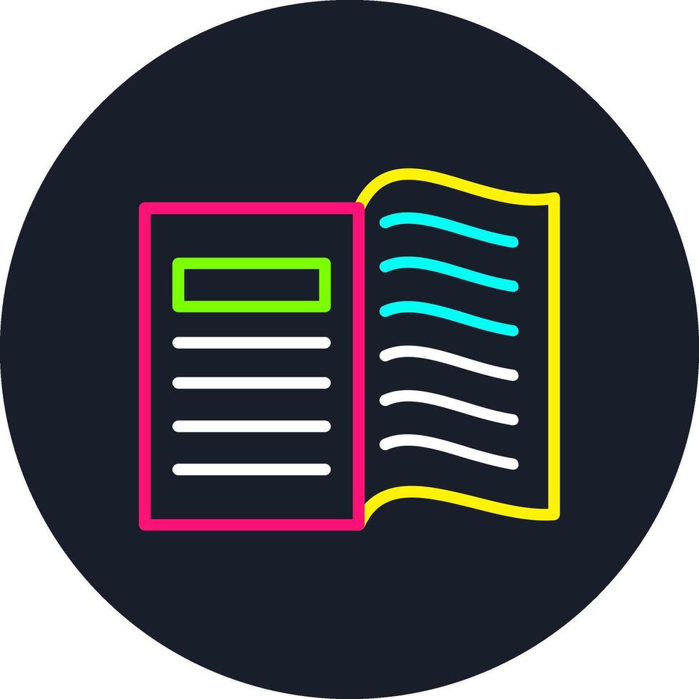 Book Line Multi Color Design vector