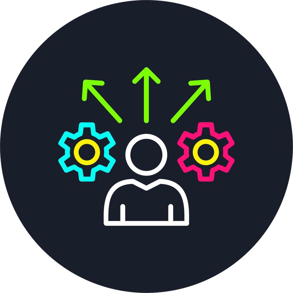 Opportunities Line Multi Color Design vector