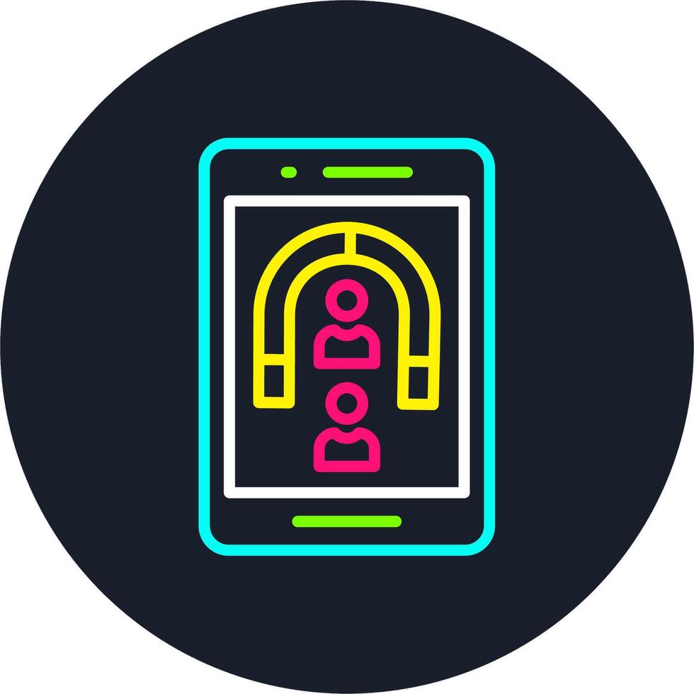 User Engagement Line Multi Color Design vector