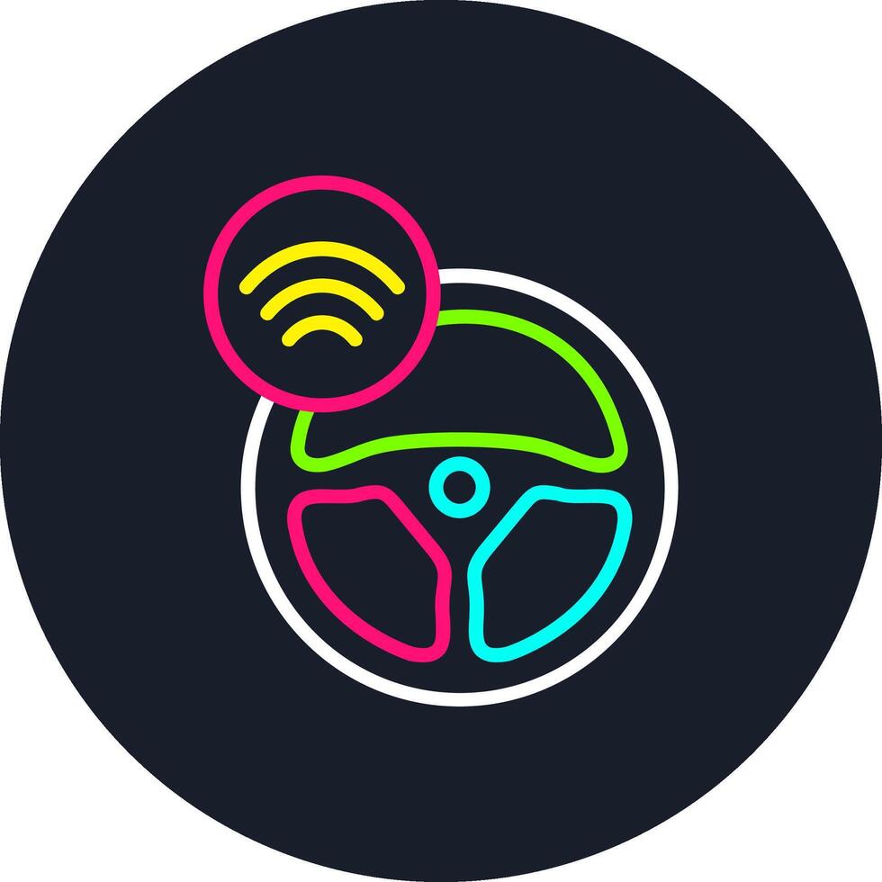 Autopilot Line Multi Color Design vector