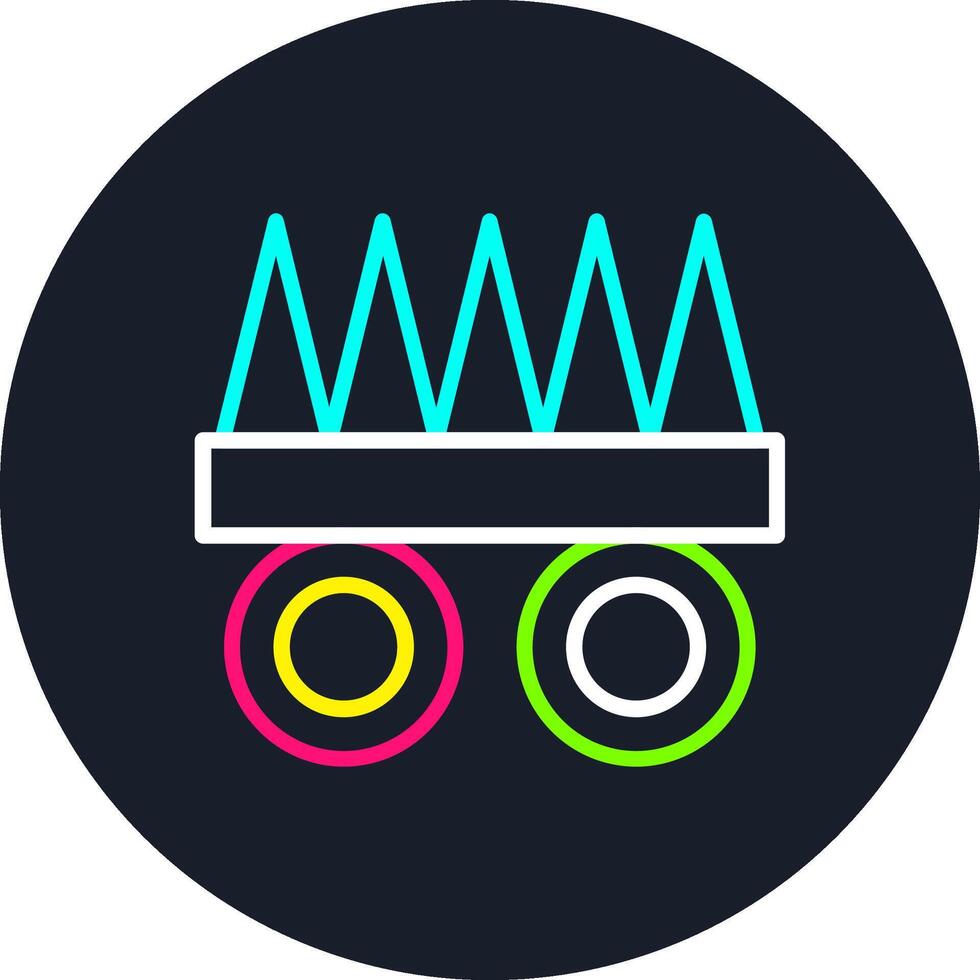 Claws Line Multi Color Design vector