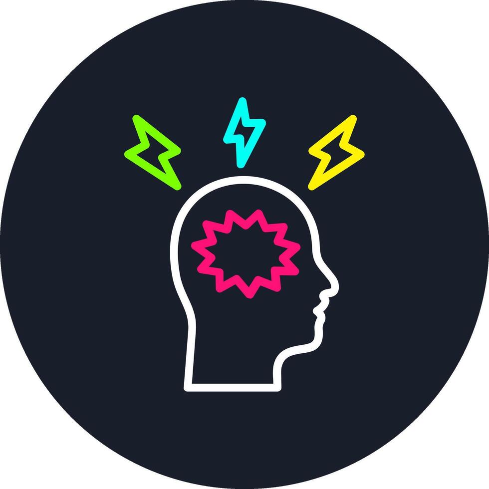 Nervous Breakdown Line Multi Color Design vector