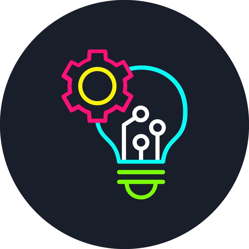 Innovation Line Multi Color Design vector