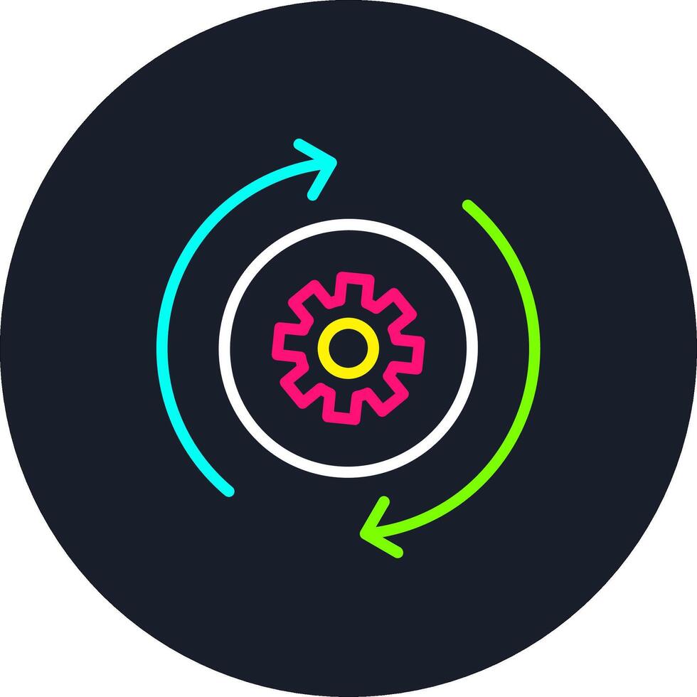 Process Line Multi Color Design vector