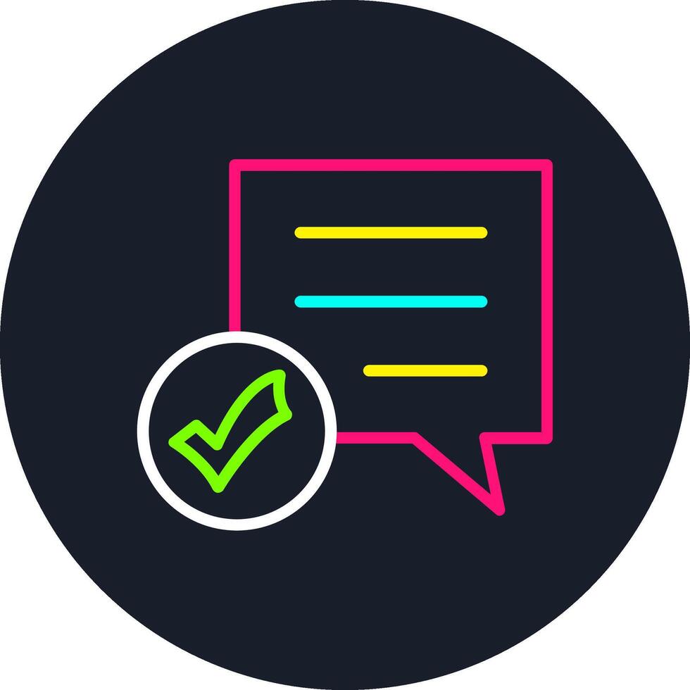 Message Line Multi Color Design vector