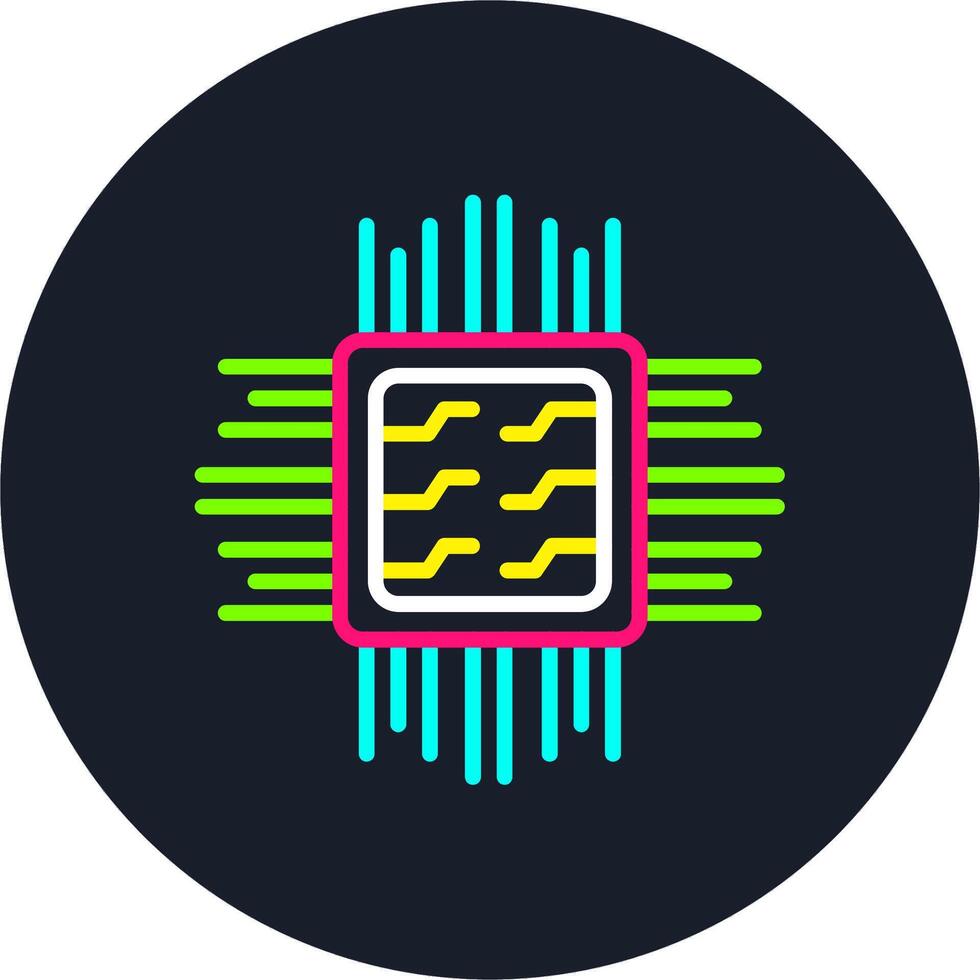 Chip Line Multi Color Design vector