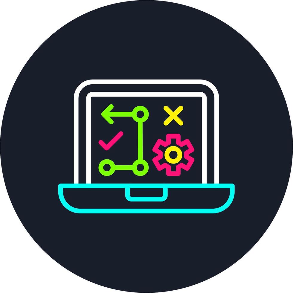 Strategic Planning Line Multi Color Design vector
