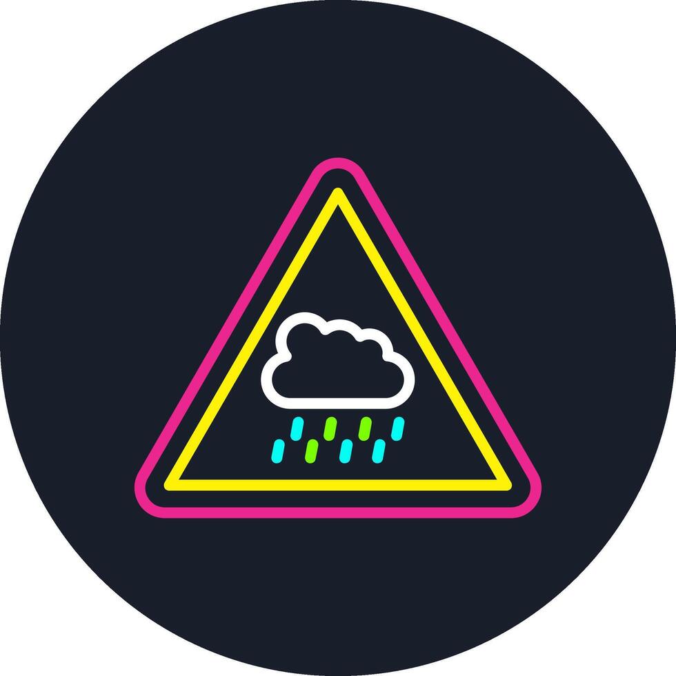 Rain Line Multi Color Design vector