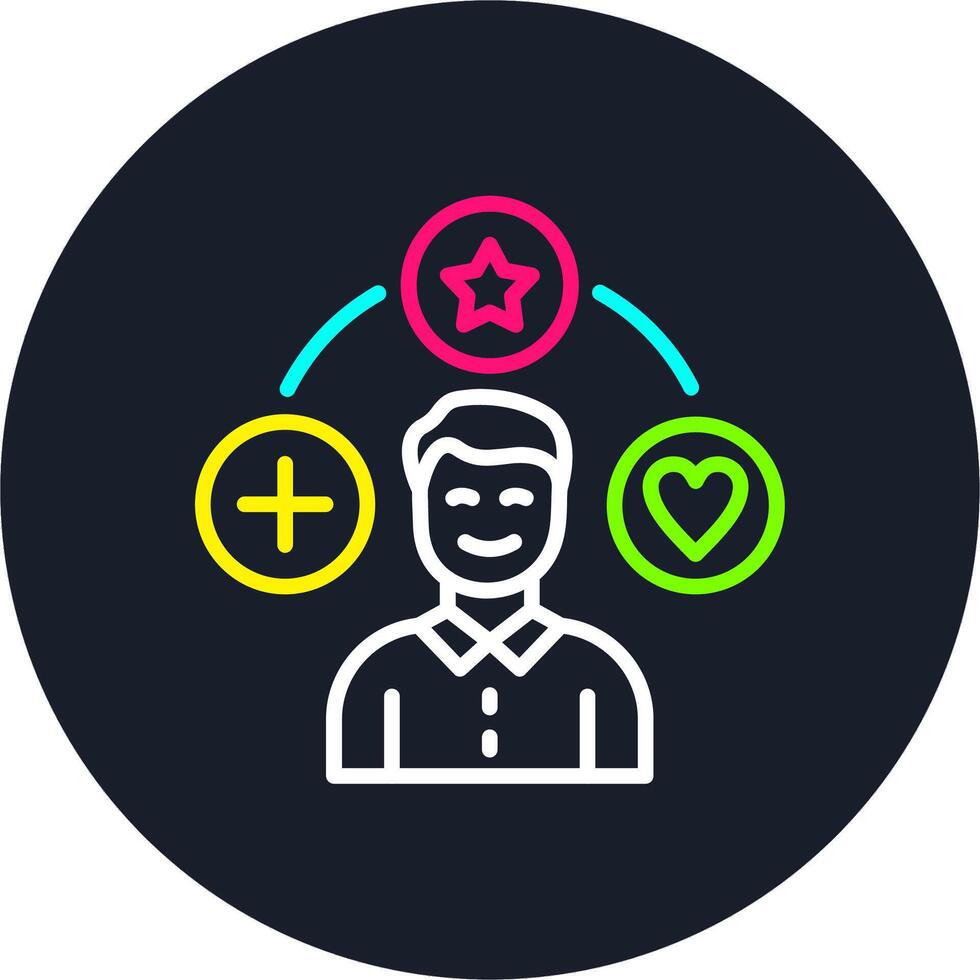 Social engagement Line Multi Color Design vector