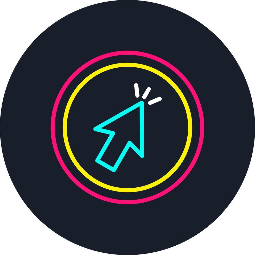 Cursor Line Multi Color Design vector
