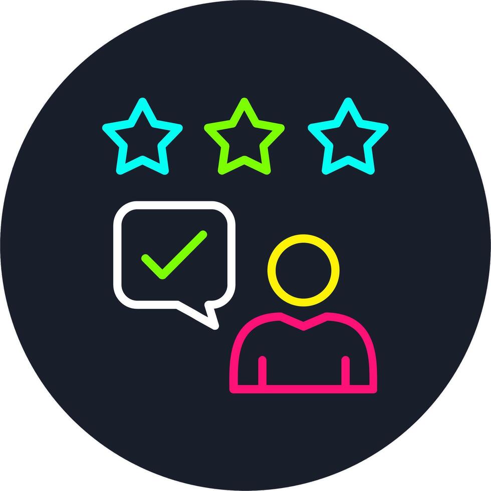 Good Feedback Line Multi Color Design vector