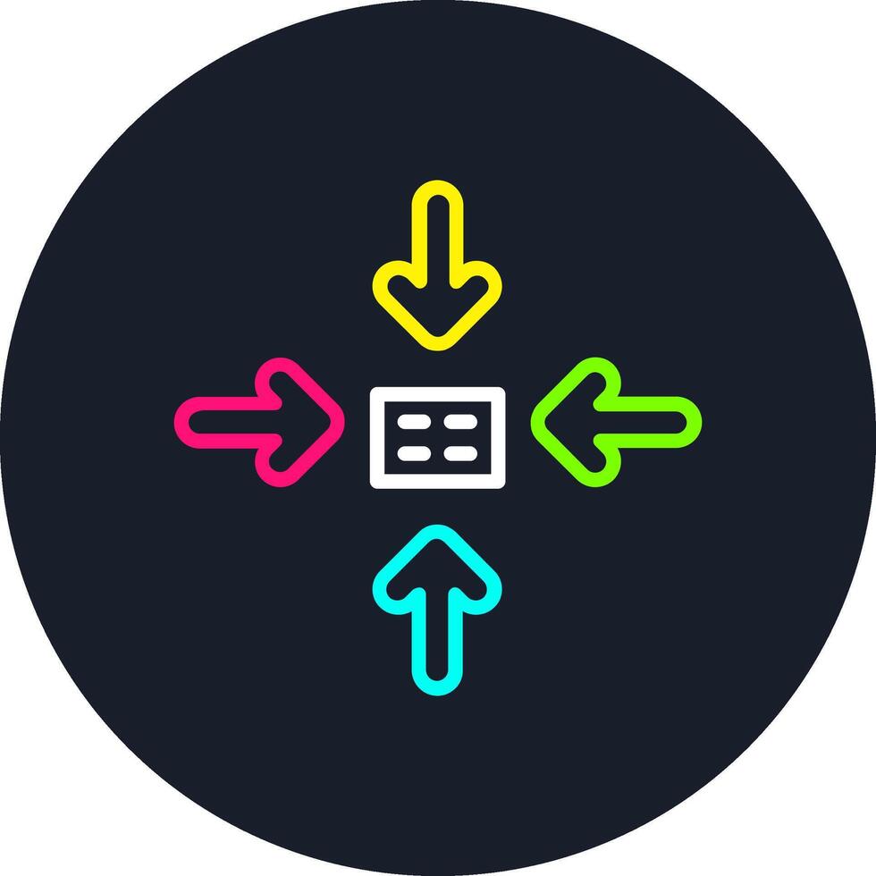 Shrink Line Multi Color Design vector