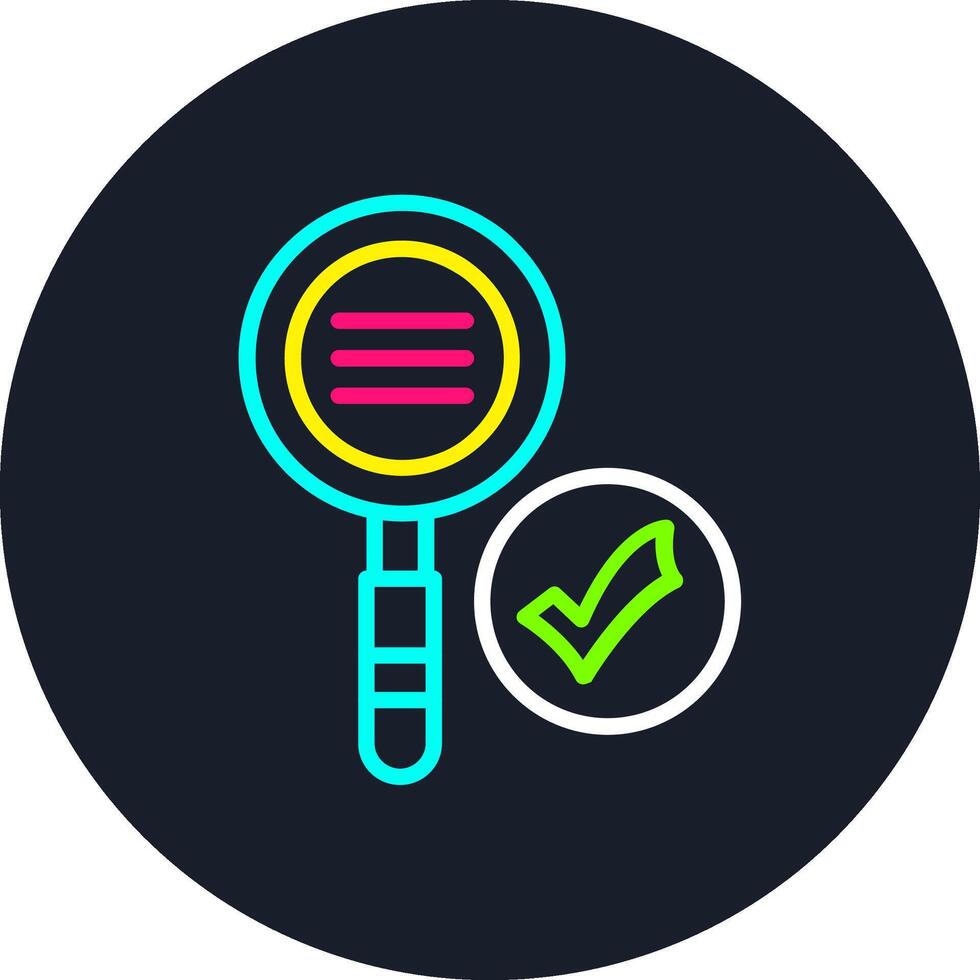 Search Line Multi Color Design vector