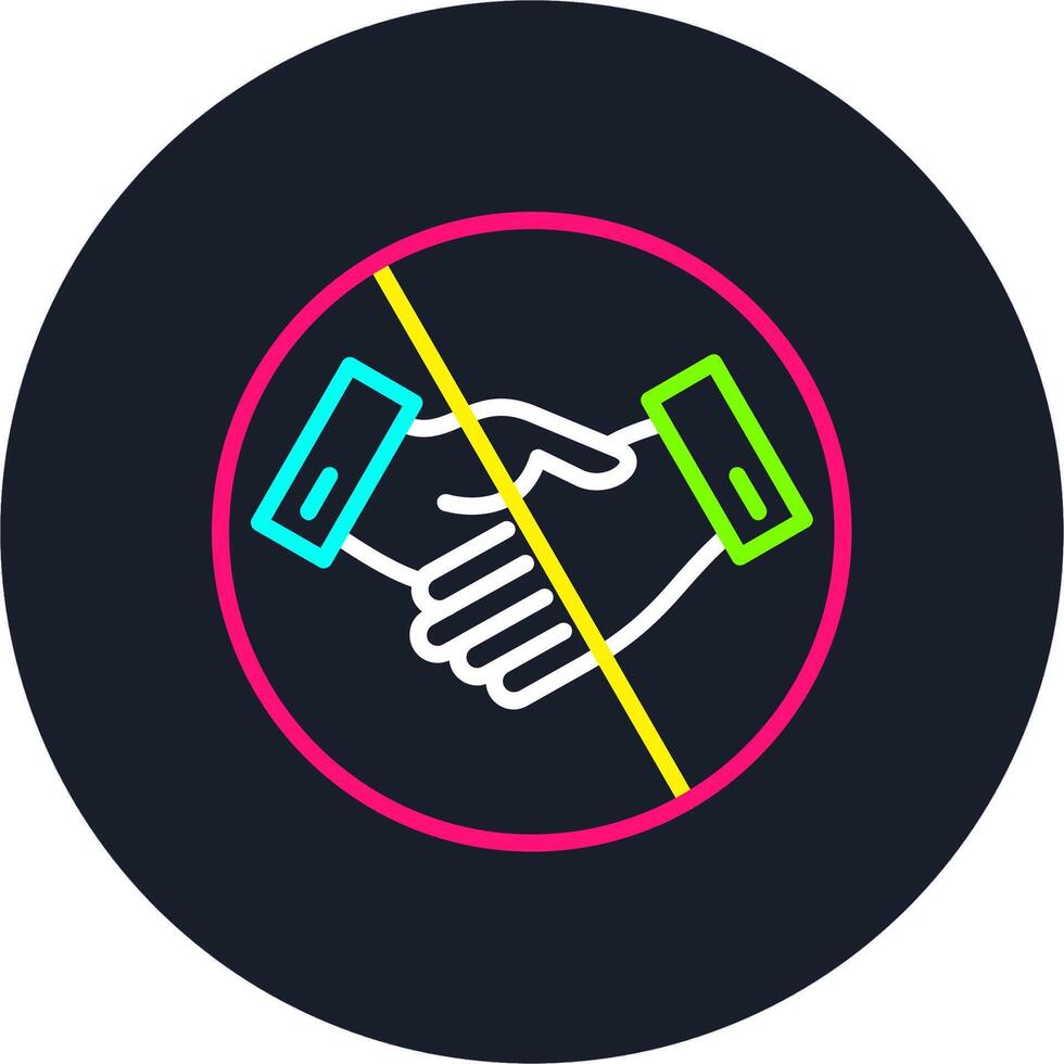 Stop Line Multi Color Design vector