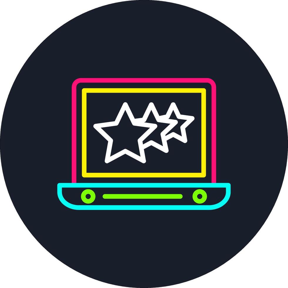 Rating Line Multi Color Design vector