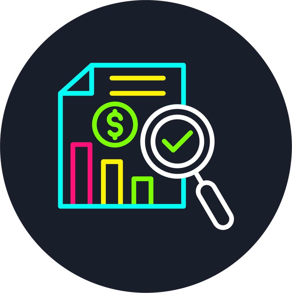 Verification Line Multi Color Design vector