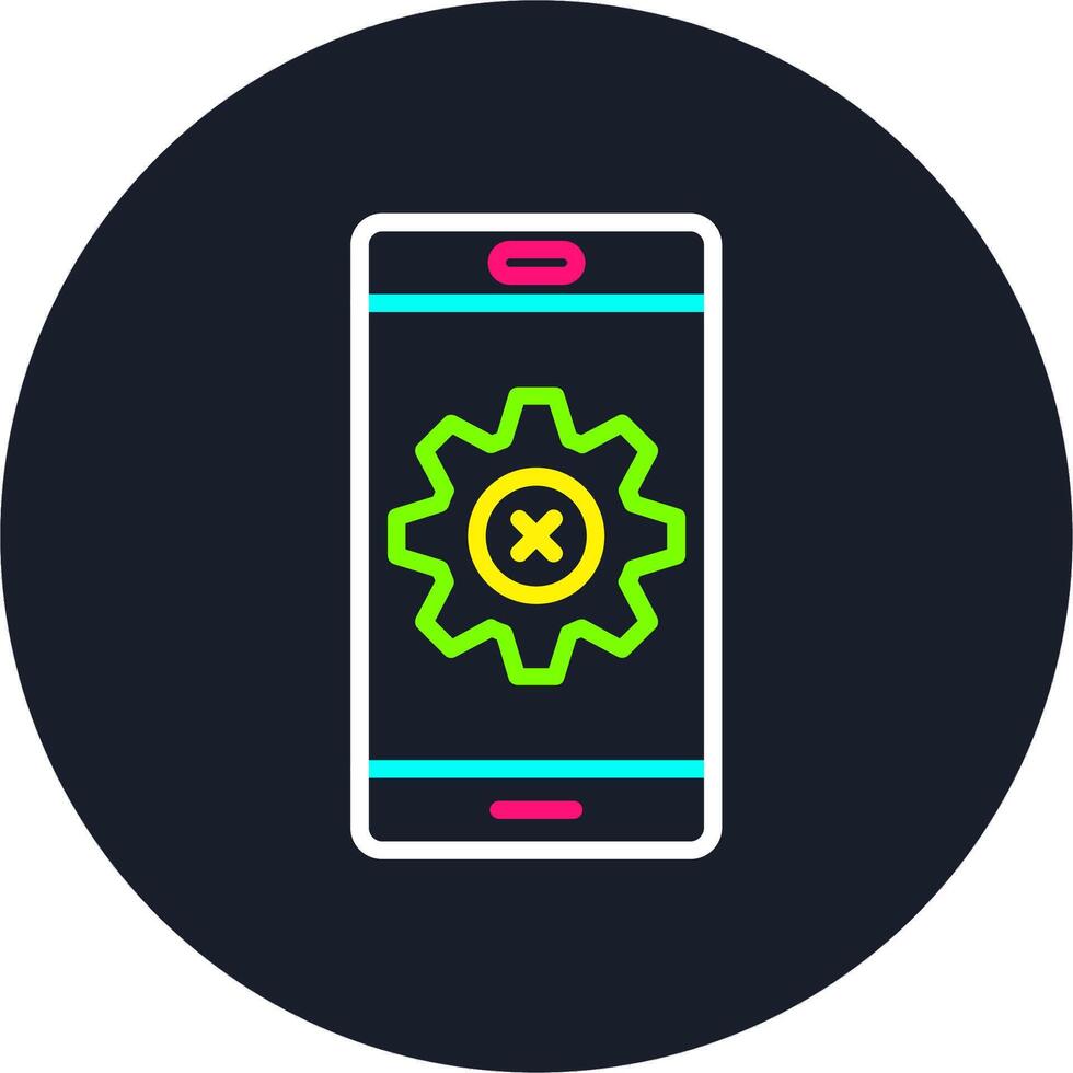 Cease Of Activity Line Multi Color Design vector
