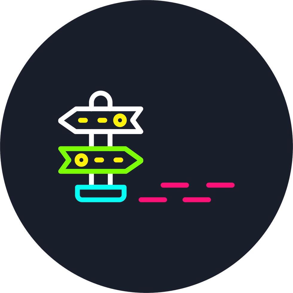 Trail Line Multi Color Design vector