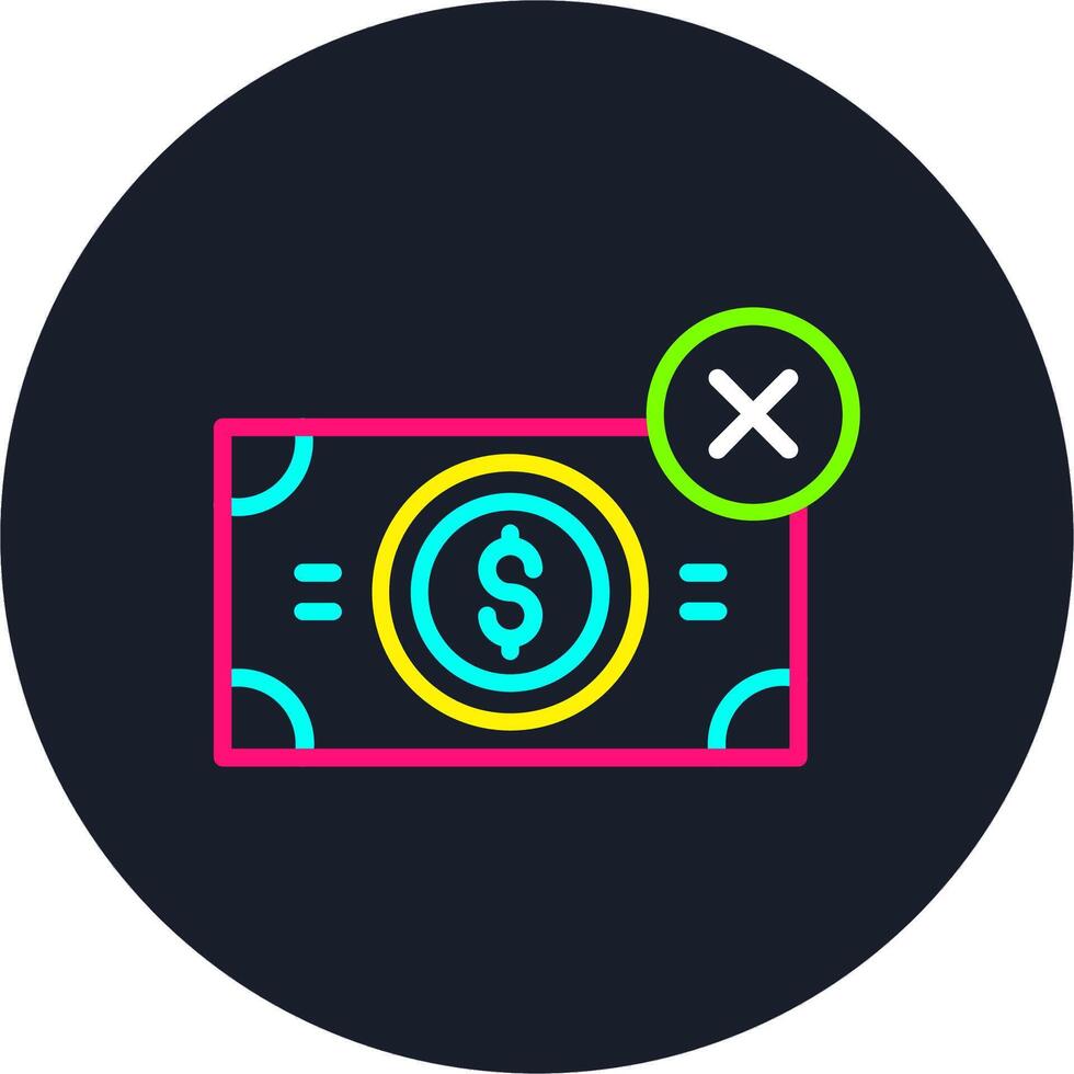 Cash Line Multi Color Design vector