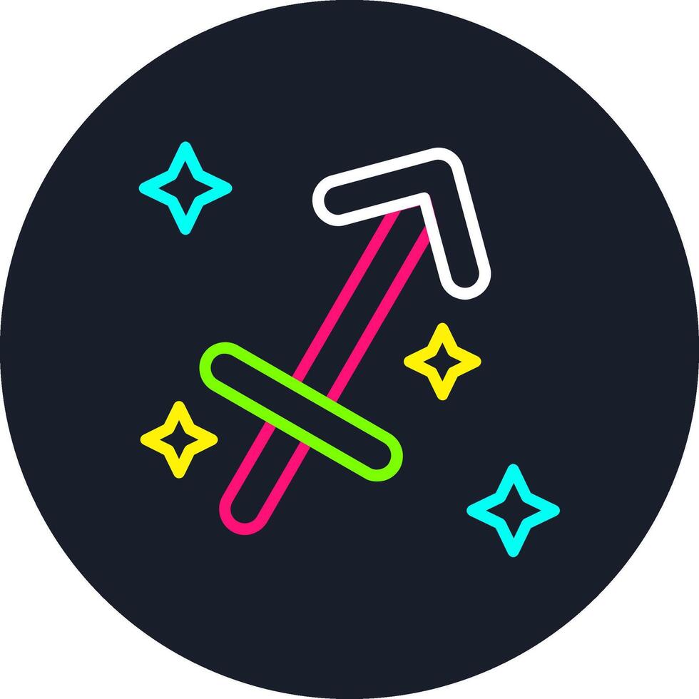 Sagittarius Line Multi Color Design vector