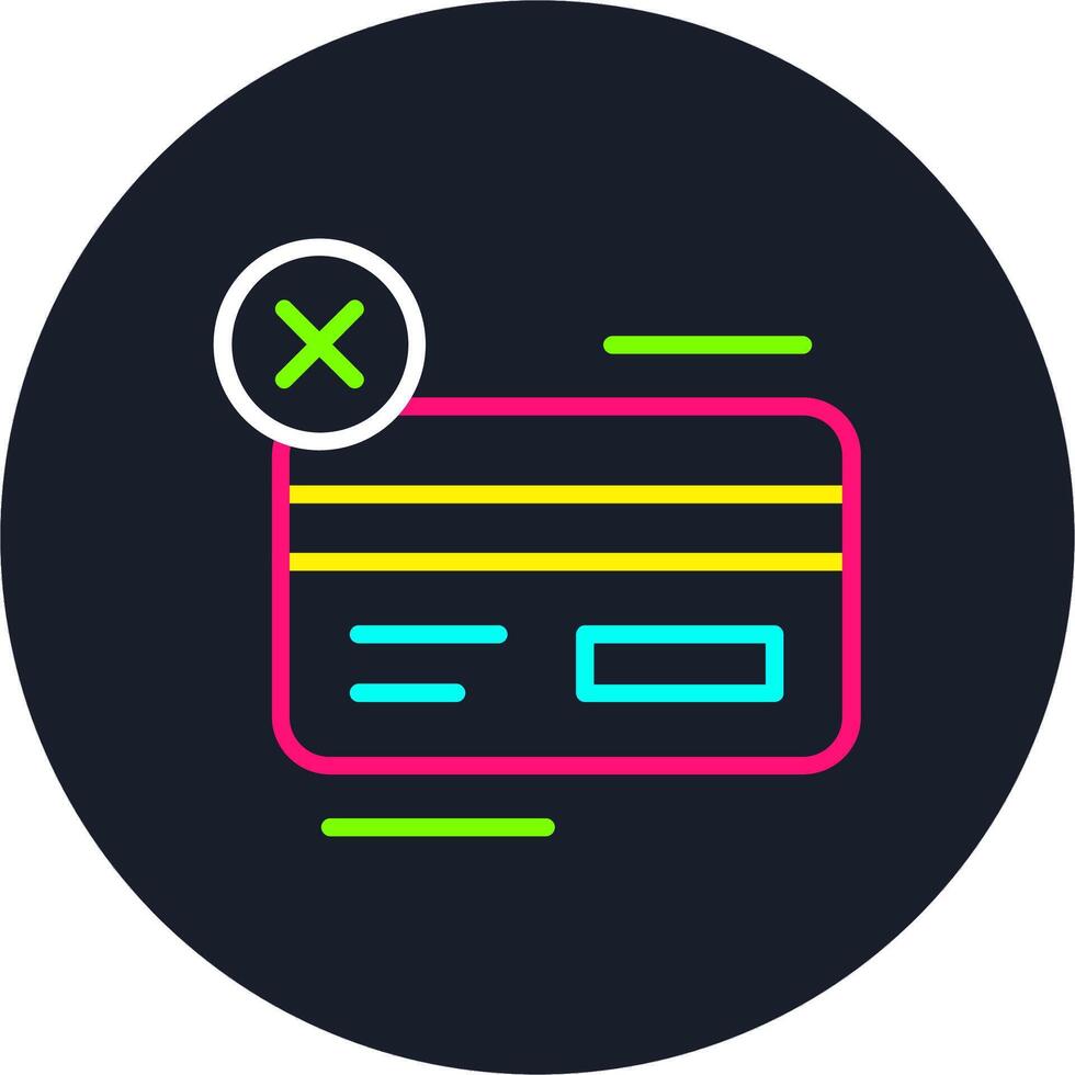 No card Line Multi Color Design vector