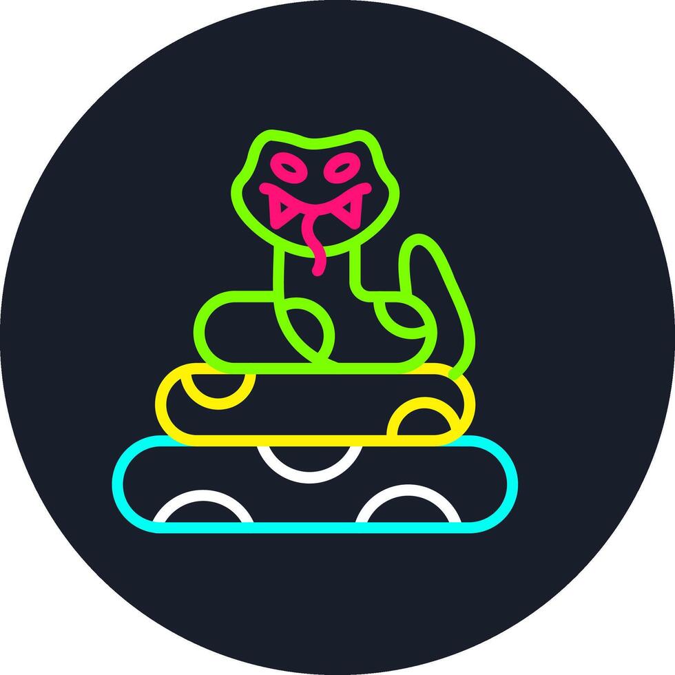 Anaconda Line Multi Color Design vector