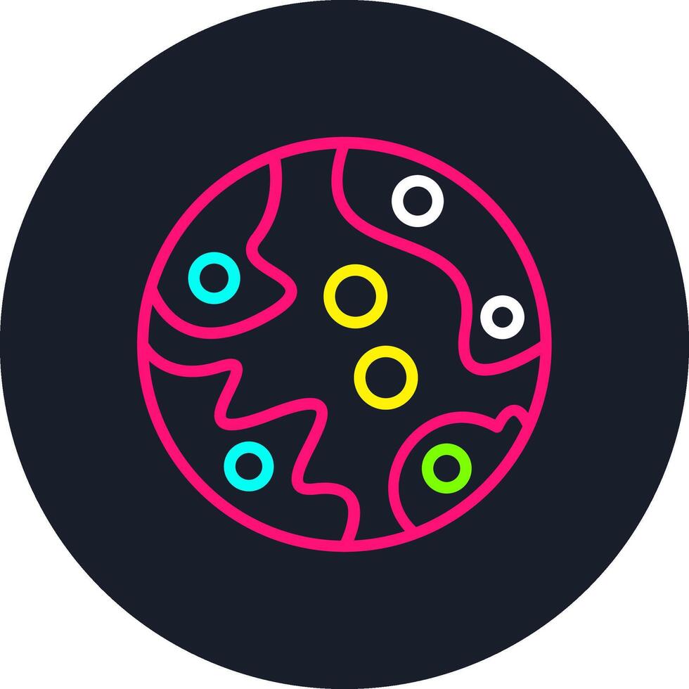 Mars Line Multi Color Design vector