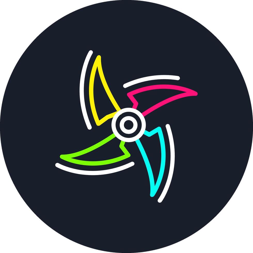 Weapon Line Multi Color Design vector