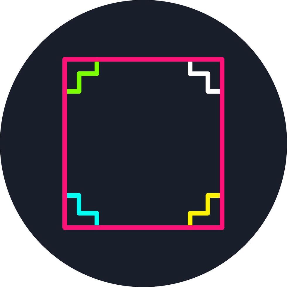 Frame Line Multi Color Design vector