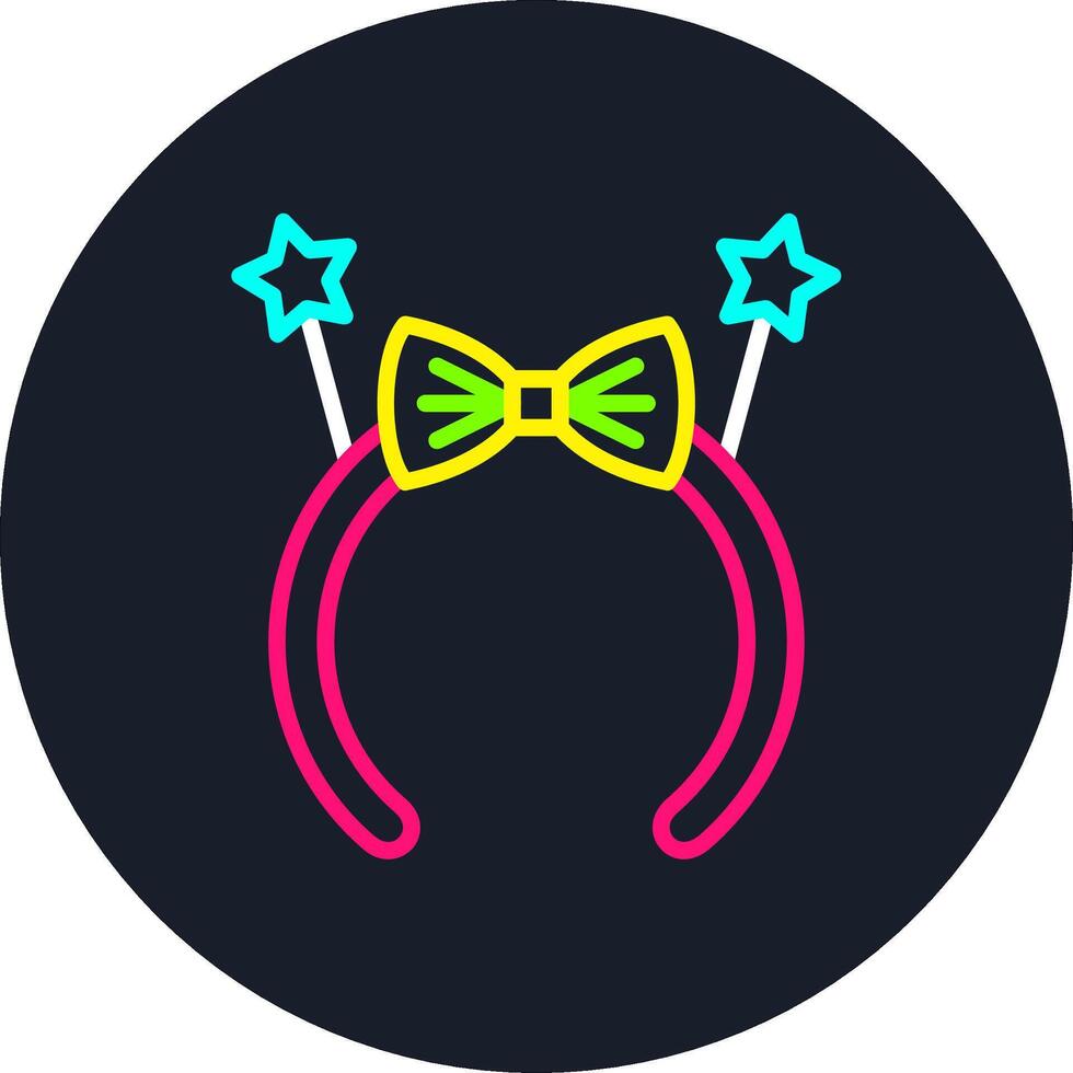Headband Line Multi Color Design vector