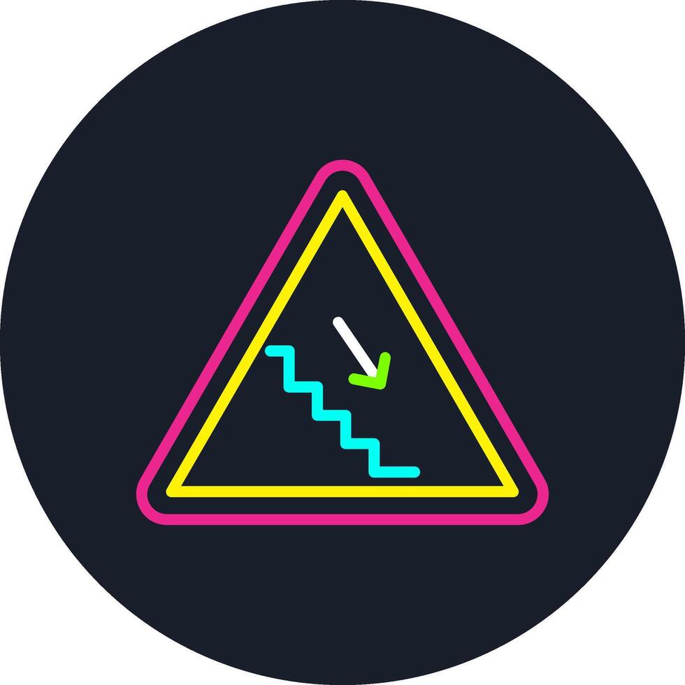 Stair Line Multi Color Design vector