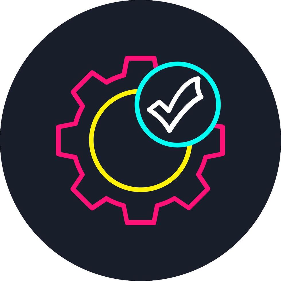 Gear Line Multi Color Design vector