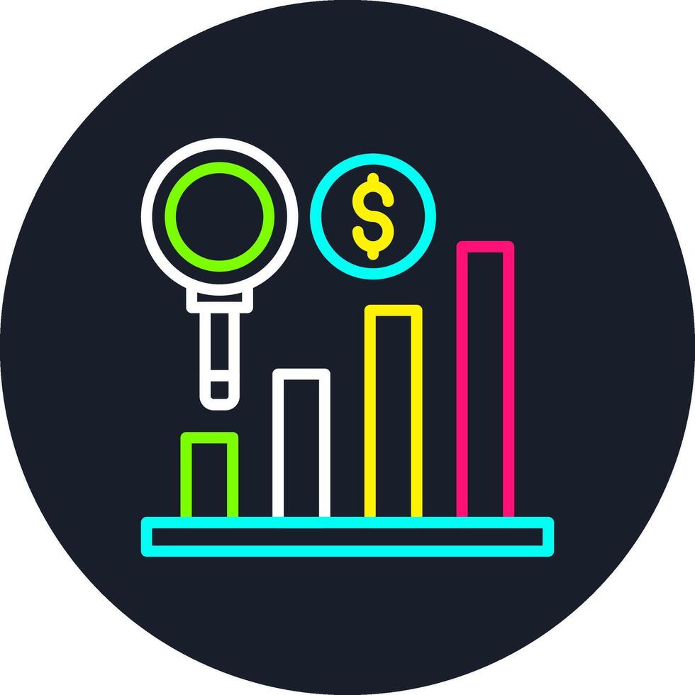 Predictive Line Multi Color Design vector