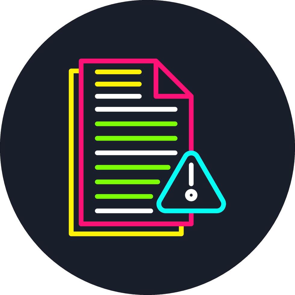 Error File Line Multi Color Design vector