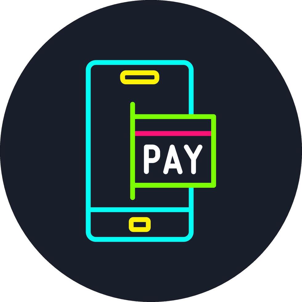 Payment Method Line Multi Color Design vector