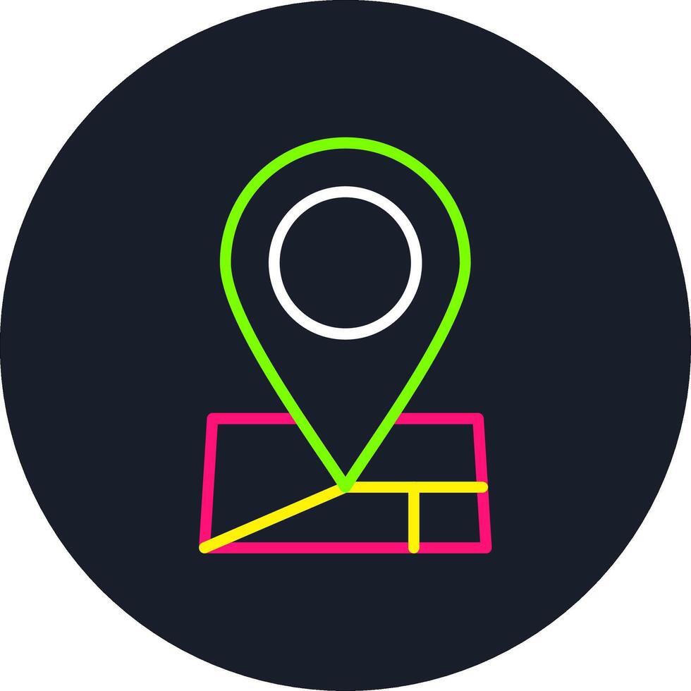 Map Pointer Line Multi Color Design vector