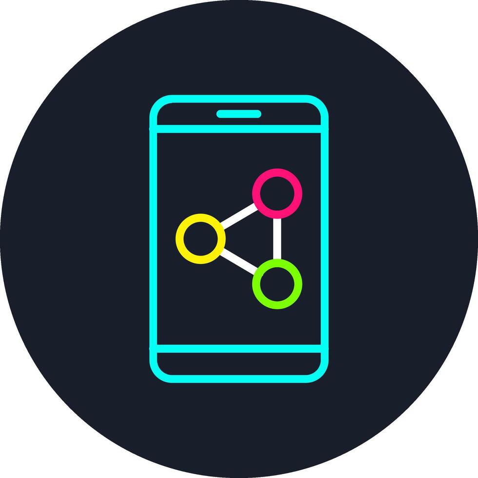 Share Line Multi Color Design vector