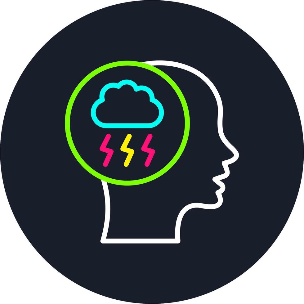 Brainstorm Line Multi Color Design vector
