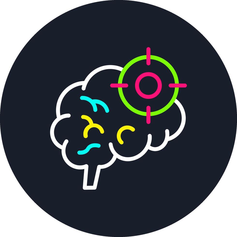 Target Line Multi Color Design vector