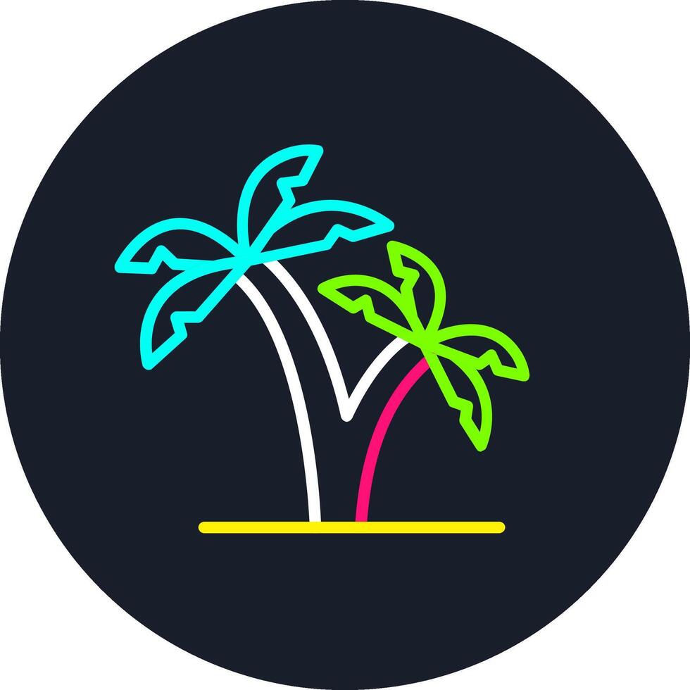 Palm Line Multi Color Design vector