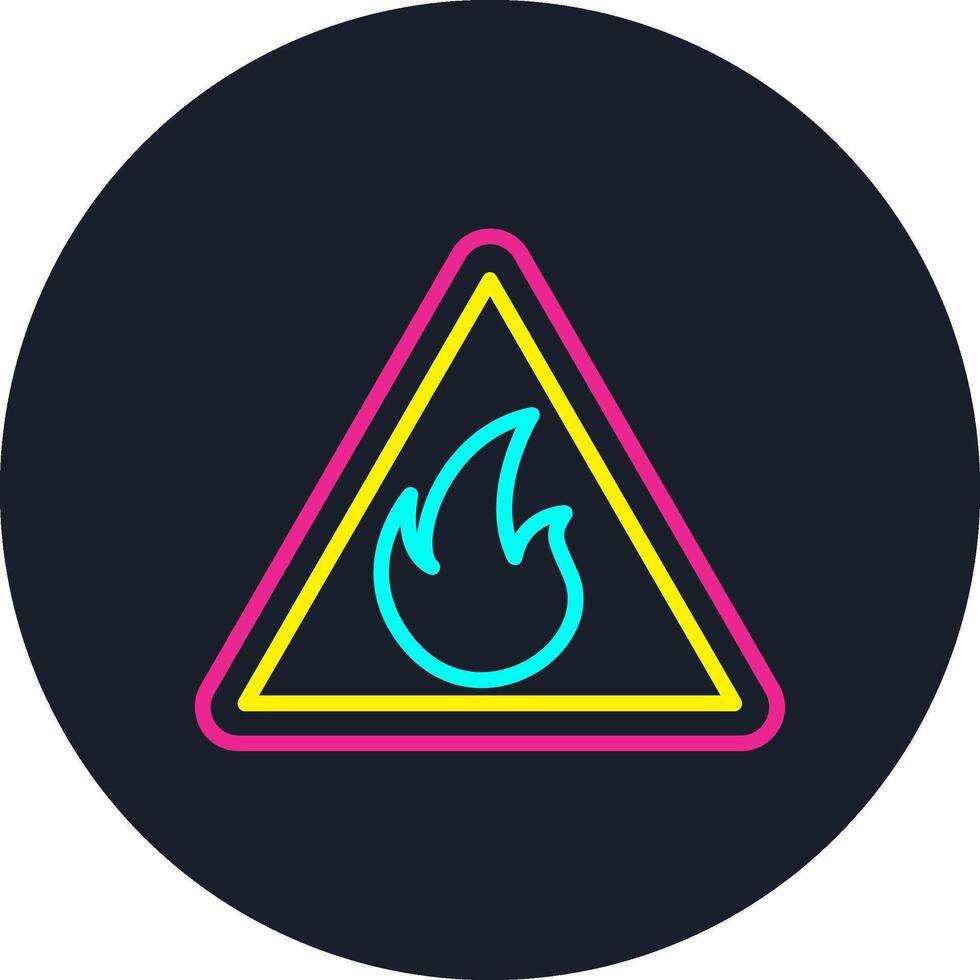 Fire Line Multi Color Design vector