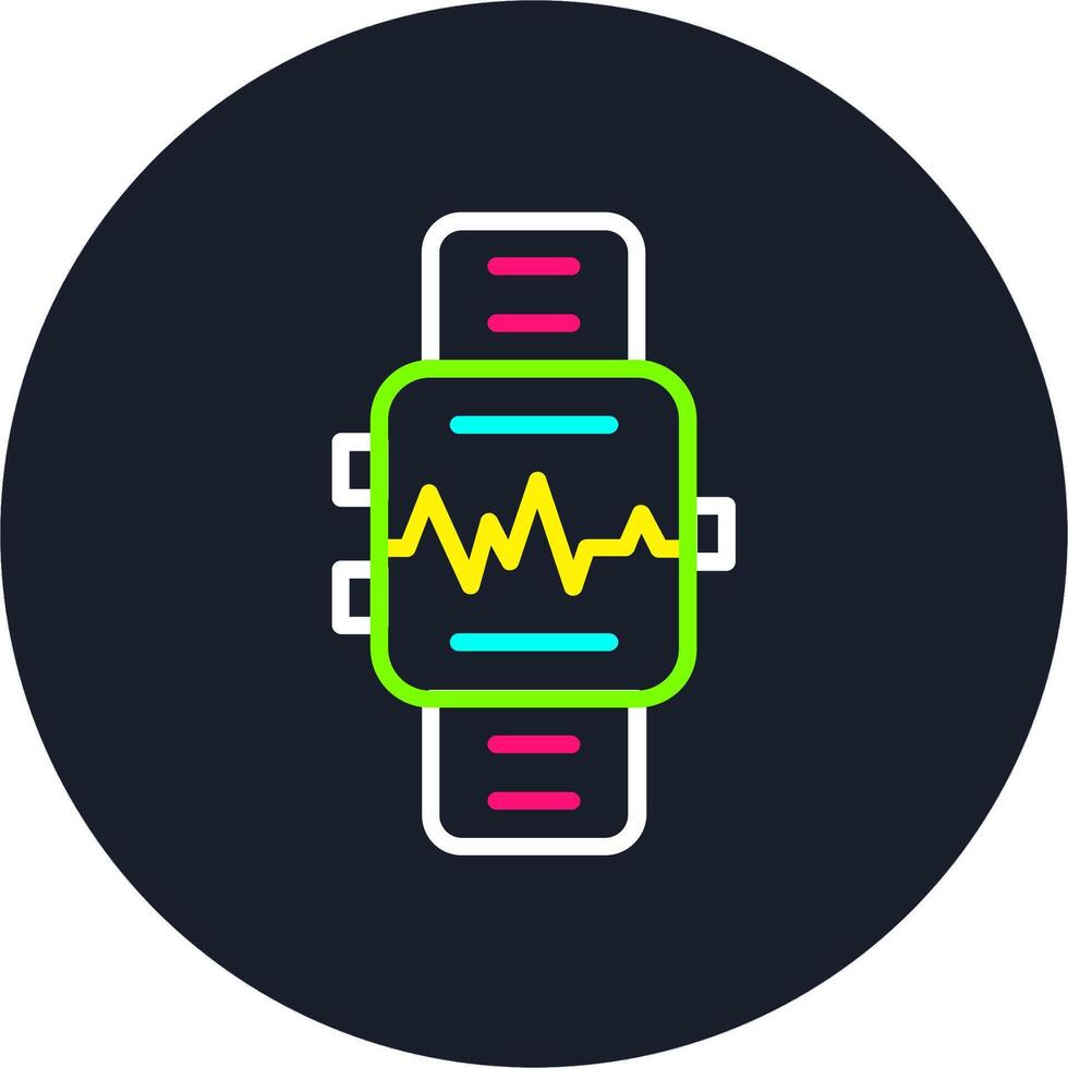 Smartwatch Line Multi Color Design vector