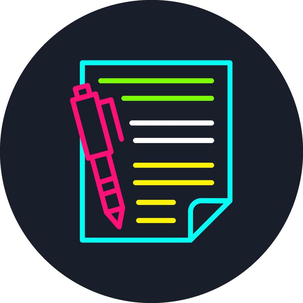 Notes Line Multi Color Design vector