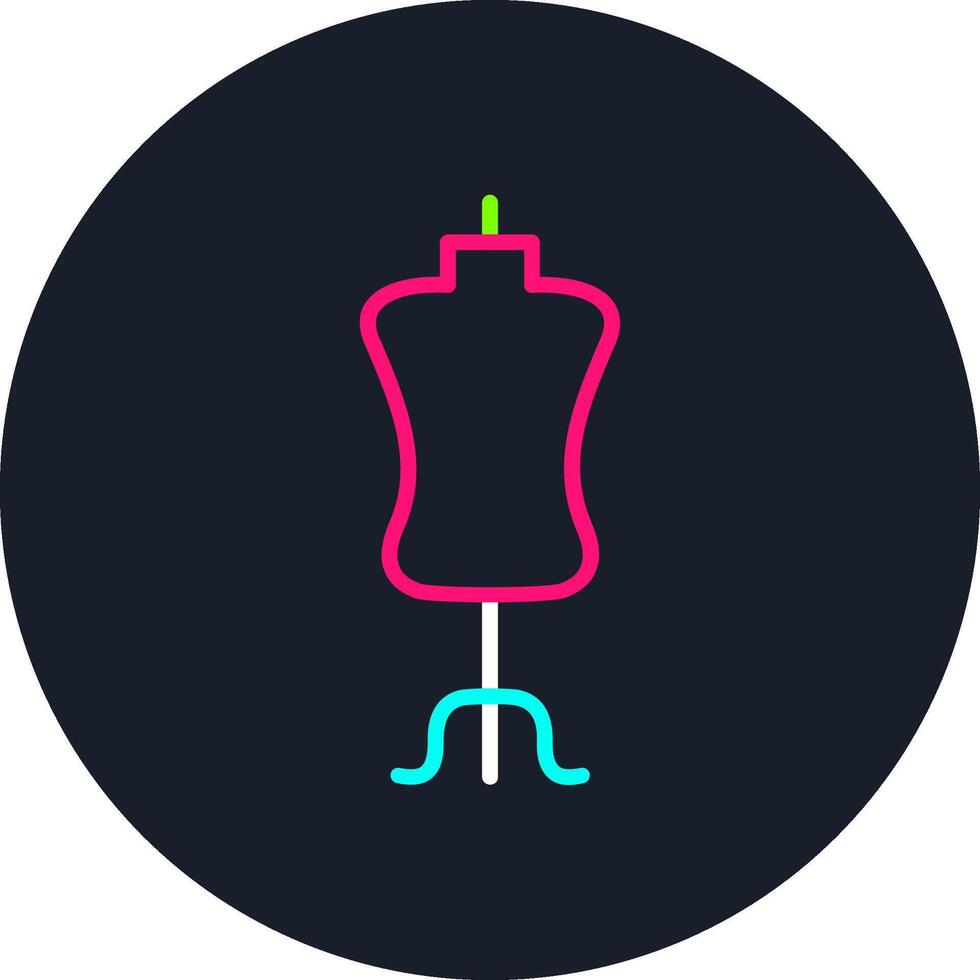 Mannequin Line Multi Color Design vector