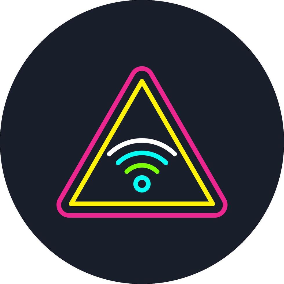 Wifi Line Multi Color Design vector